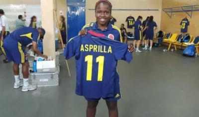 La futbolista Leidy Asprilla.