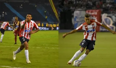 Los volantes de Junior, Luis Narváez y Víctor Cantillo