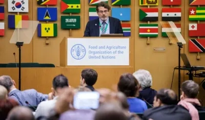 El jefe de Estadísticas de la FAO, Pietro Gennari.