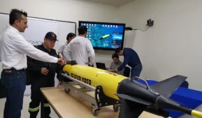 Los ‘sea explorer’, una especie de ‘drones’ submarinos de origen francés que se encargarán de hacer exploración oceanográfica y geoquímica en el mar.