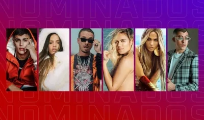 Artistas nominados a los Latin AMAs 2019.