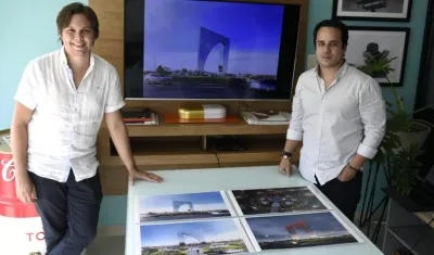 Los arquitectos Miguel Ángel Cure y Pablo Castellanos.