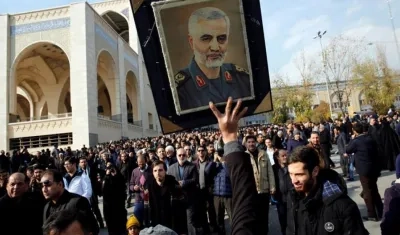 Duelo en Irán por muerte del general Qasem Soleimani.