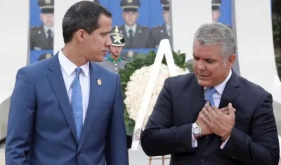 Juan Guaidó e Iván Duque.