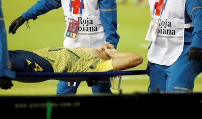 Santiago Arias, jugador de Colombia. 