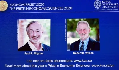 Paul Milgrom y Robert Wilson ganaron hoy el Nobel de Economía.