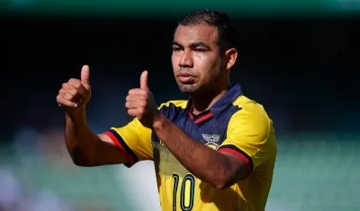 Júnior Sornoza, jugador ecuatoriano. 
