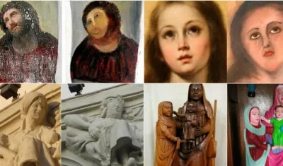 Cuatro de las restauraciones fallidas en España.