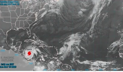 Iota ahora es huracán categoría 5