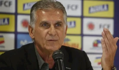 Carlos Queiroz, técnico de la Selección Colombia. 