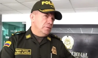 El comandante de la Policía Metropolitana, Ricardo Alarcón.