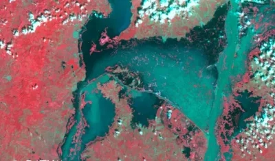Imagen satelital Spot 5 del 29 diciembre 2010.