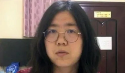 La periodista ciudadana china Zhang Zhan.