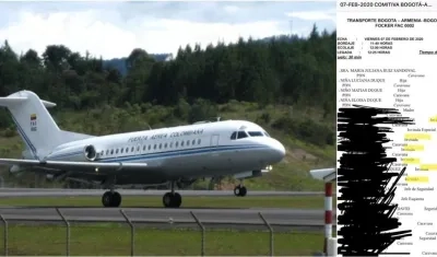El segundo avión presidencial fue utilizado para llevar invitados a la fiesta de la hija del Presidente Duque.