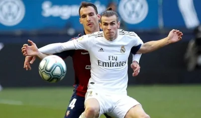 Gareth Bale durante un juego con el Real Madrid. 