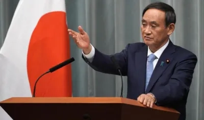 El ministro portavoz del Ejecutivo, Yoshihide Suga.