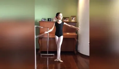 La bailarina brasileña Sophia Heringer, de 11 años.