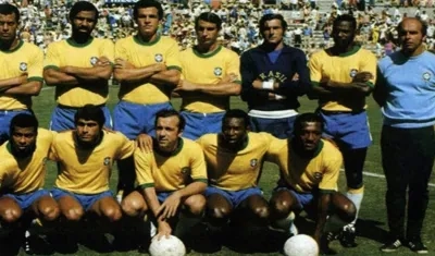 Equipo campeón de Brasil del Mundial de México 1970.