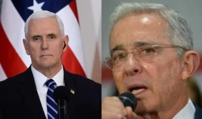 Mike Pence y Álvaro Uribe Vélez