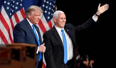 Donald Trump, presidente de Estados Unidos; y Mike Pence, vicepresidente.