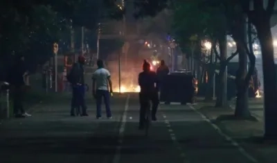 Disturbios en Bogotá