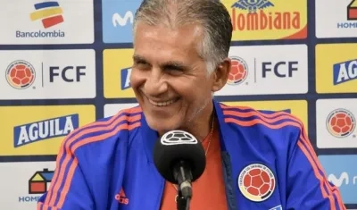 El portugués Carlos Queiroz, técnico de la Selección Colombia. 