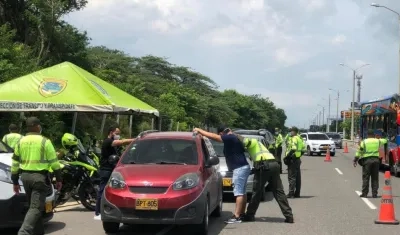 Puntos de control en entradas y salidas de Barranquilla hará la Policía.