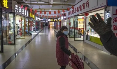 Mercado de pescado de Wuhan en el que supuestamente se detectaron los primeros casos del coronavirus.