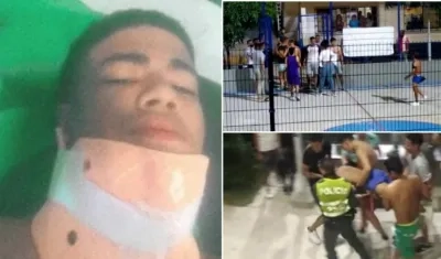 Lucas Daniel Fontalvo Rodríguez, el joven que recibió un fuerte batazo en una riña.