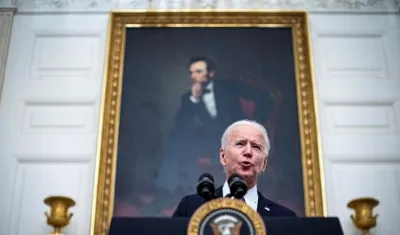 El presidente de Estados Unidos, Joe Biden, habla sobre el Covid-19 en Washington.