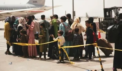 Refugiados afganos. 