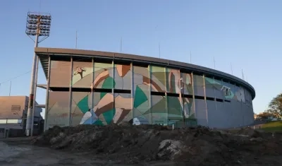El estadio Centenario de Montevideo sigue en proceso de remodelación. 