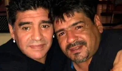 Diego y Hugo Maradona.