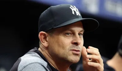 Aaron Boone, mánager de los Yankees de Nueva York. 