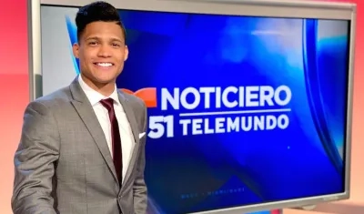 Miguel Santiesteban, en los estudios de Telemundo 51.