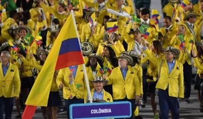 Delegación de Colombia en los Juegos Olímpicos de Río de Janeiro. 