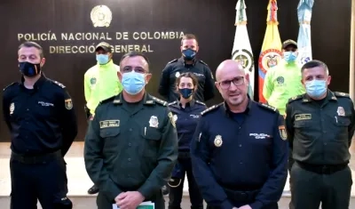 Policía de Colombia y España se unieron en el operativo.