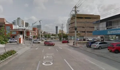 Calle 76 con carrera 49C, en el norte de Barranquilla. 