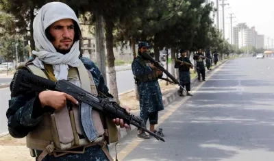 Imagen de los talibanes en Kabul.