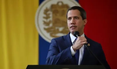 El líder opositor de Venezuela Juan Guaidó.