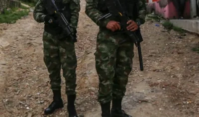 Los dos soldados fueron capturados en la localidad de Usaquén. 