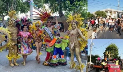 Los tomasinos y visitantes en la toma del Carnaval de Santo Tomás.