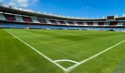 Cancha estadio Metropolitano. 