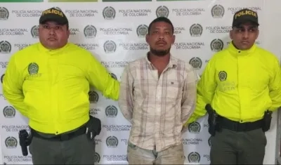 El hombre fue capturado por la Policía en Luruaco. 