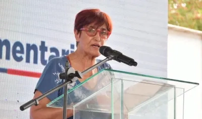 La ministra de Cultura, Patricia Ariza en El Banco