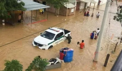 Uribia, en la Alta Guajira, es una de las zonas del país más golpeadas por las inundaciones.