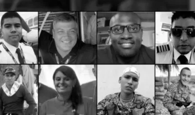 Estas son las ocho personas fallecidas en el accidente aéreo de este lunes en Medellín.