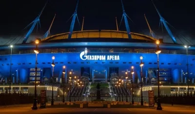 Estadio Gazprom Arena, sede de la final.  