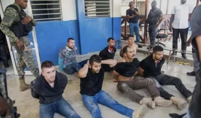 Exmilitares colombianos detenidos por magnicidio en Haití.