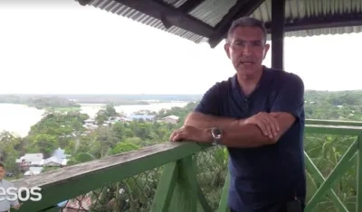 Jorge Cura en Puerto Nariño, Amazonas.